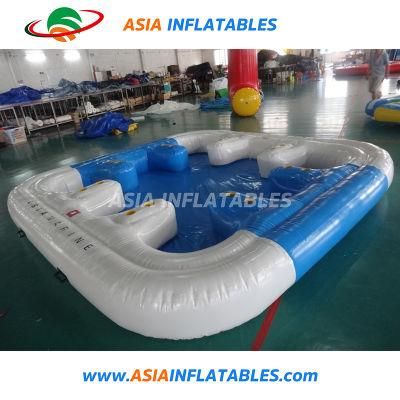 Customized OEM Floating Island Inflatable Lake Lounger for Water Park