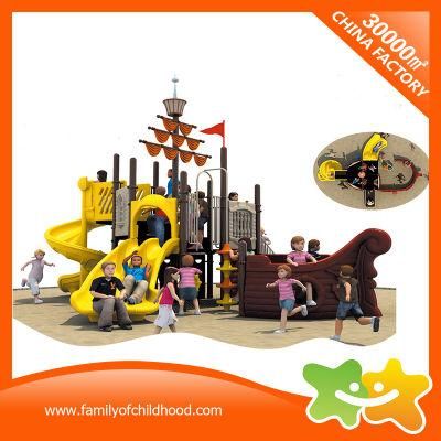 Pirate Ship Series Outdoor Amusement Park Spiral Slide for Kids