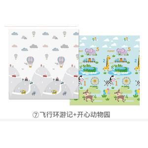 200*180cm Foldable Cartoon Baby Play Mat XPE Puzzle Children&prime; S Mat Baby Climbing Pad Kids Rug Baby Games Mats