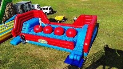 Inflatable Wipe out Course Wipeout Obstacle Big Balls Inflatable Wipeout Jump