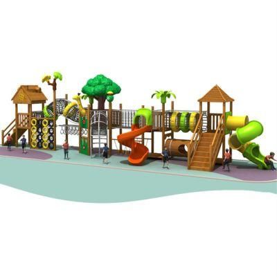 Customized Park Wooden Slide Climbing Outdoor Kids Playground Equipment Ym85