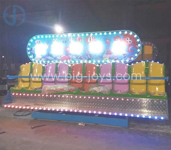 Kids Equipment Carnival Game Trailer Mounted Amusement Ride Crazy Wave Mobile Portable Mini Miami Rides