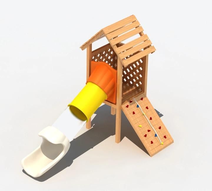 Small Size Wooden Play Equipment for Children Wood Garden Play