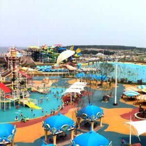 Swimming Materials and Equipments Like Water Slides in Water Park