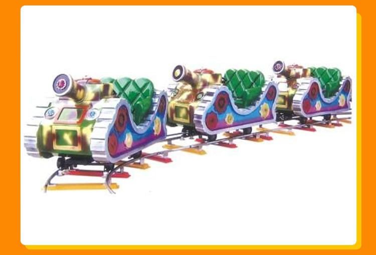 Fiberglass Train with Trackskids Amusement Park Ride Electric Toy Train (KL6061)