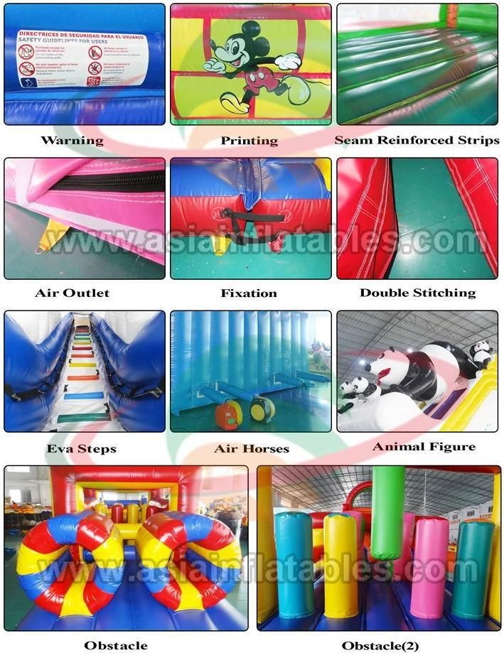 China Biggest 5K Obstacle Running Race Inflatable 5K Obstacle Course Factory