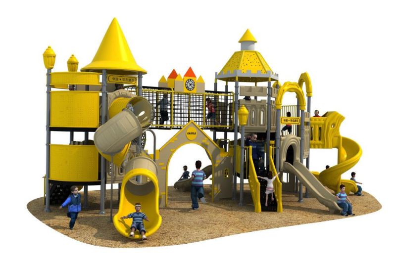 Colorful Interesting Outdoor Custom Slide Playground