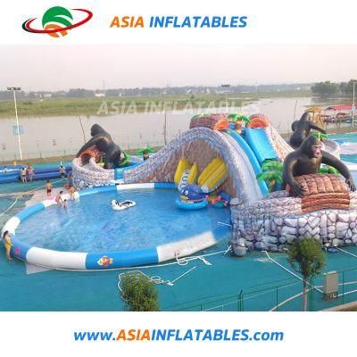 Inflatable Theme Park Ground Water Slide Water Park for Sale