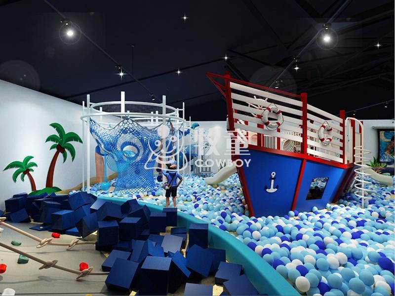 Ocean Theme Creative Indoor Playgrounds for Toddlers Indoor Kids Club Children Play Zone