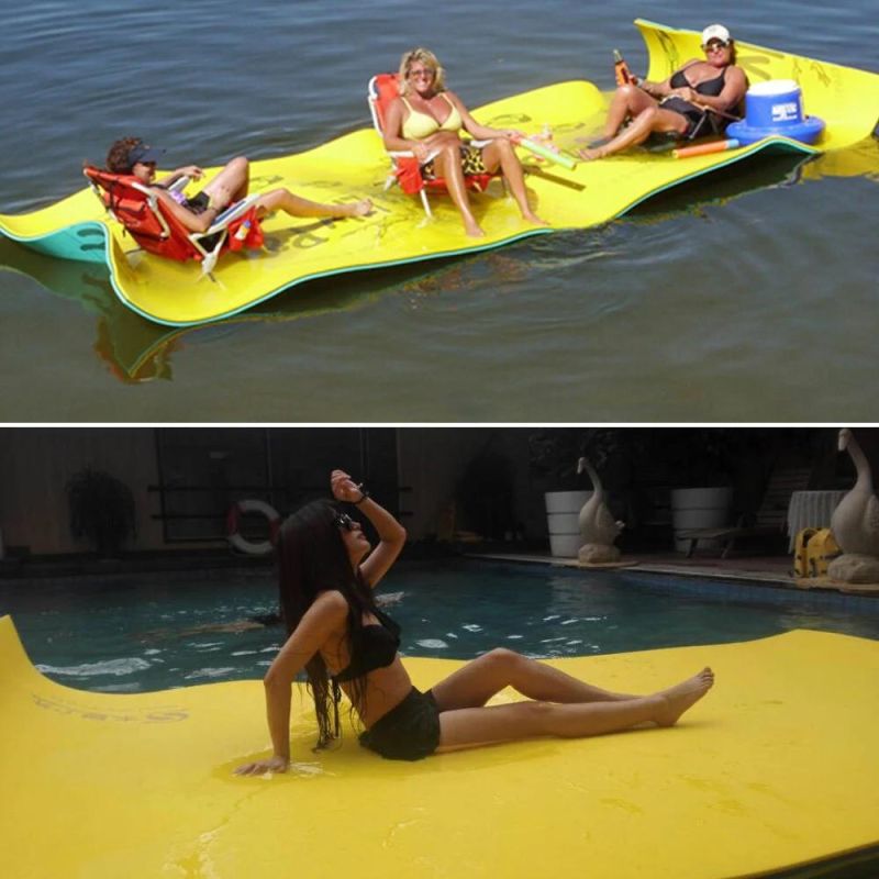 12′*6′/18′*6′/20′*6′ or Customized Made Bull Frog Water Floating Mat for Lakes