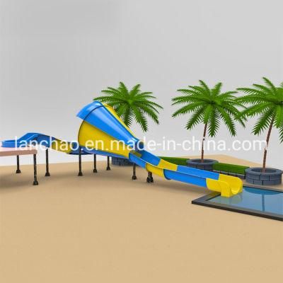 Fiberglass Trumpet Slide Speaker Water Park Slide Design