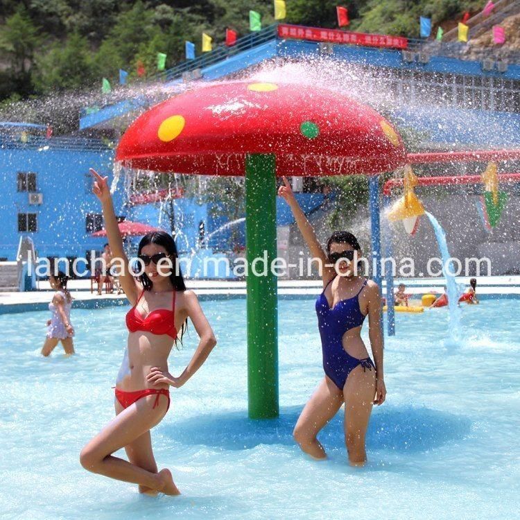 Kids Play Pool Fiberglass Spray Park Equipment Mushroom Swing