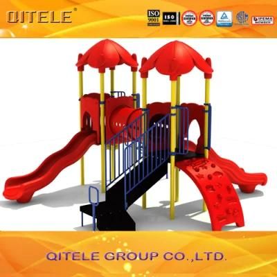 New Style ASTM Red House Outdoor Playground Slide