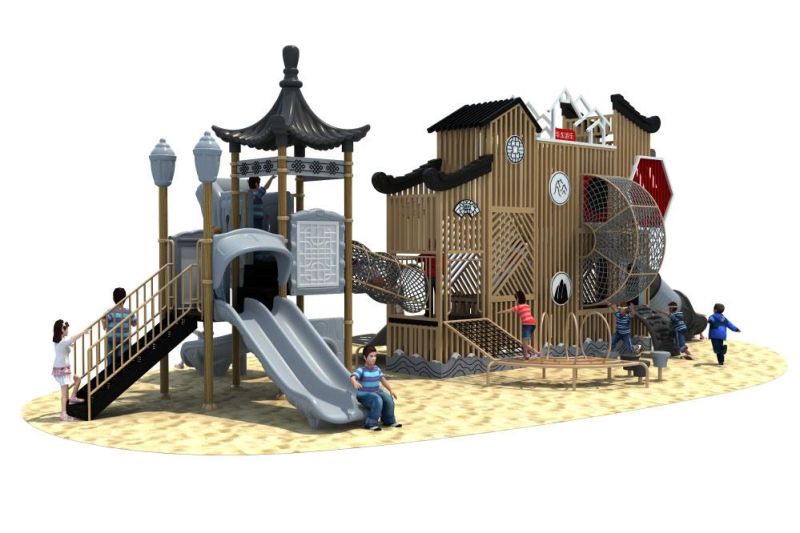 Chinoiserie Series Outdoor Playground Big Children Slide