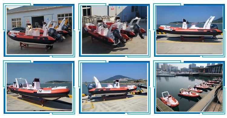 Hailun 520cm Rigid Inflatable Boat/ Fishing Boat/Rib/River Rescue Boat