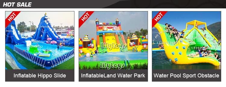 Inflatable Water Small Snow Castle Inflatable Bounce Mini Water Park in Outdoor for Sale