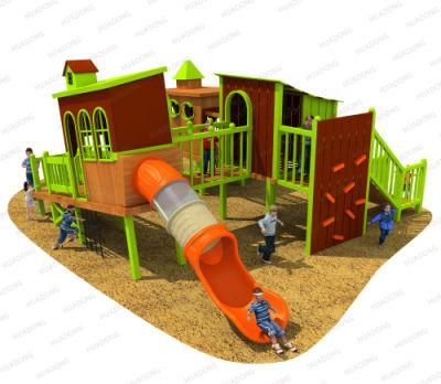New Mould Exercise Outdoor/Indoor Playground Slide Equipment Amusement Park Wooden Series