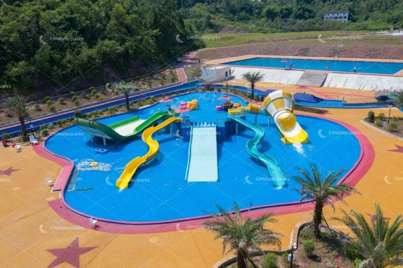 High Quality Fiberglass Water Slide Outdoor Water Park for Adult Kids