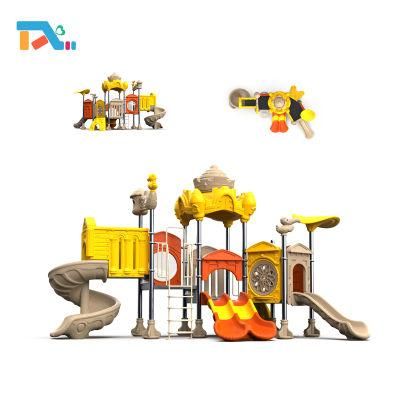 Colorful Plastic Commercial Outdoor Slide Playground