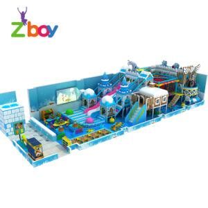 Kids Indoor Combination Play Plastic Amusement Equipment with Slides