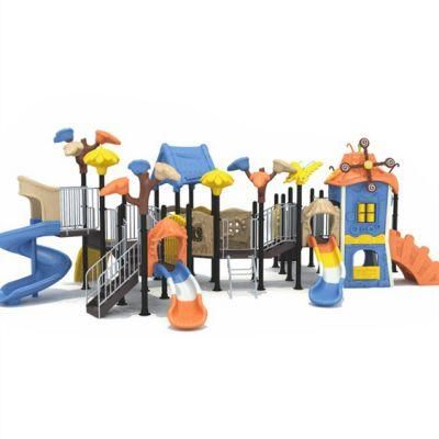 Outdoor Park Kids Playground Plastic Castle Slide Climbing Equipment Kl26