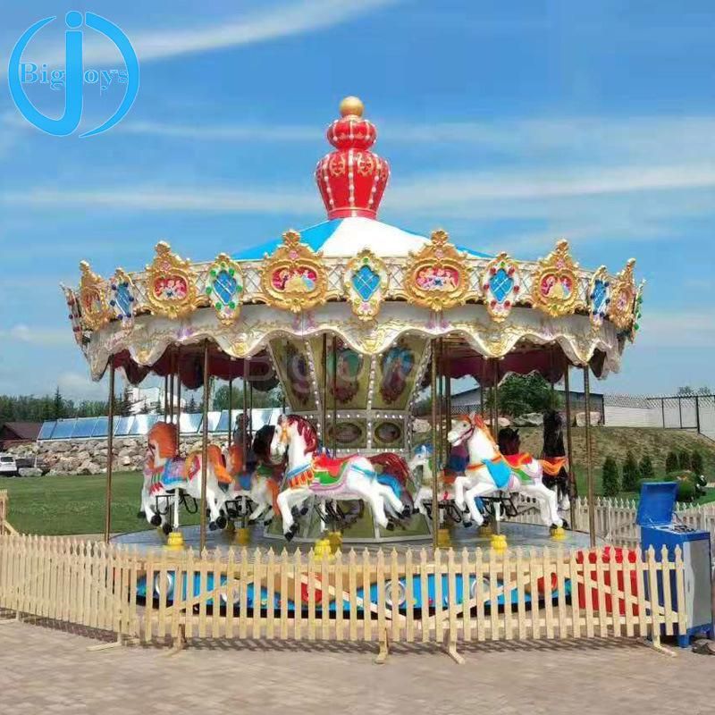 Children Merry Go Round Carousel Horse Roundabout Amusement Park Equipment