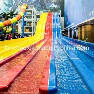 Water Entertainment Equipment Fiberglass Park Slide