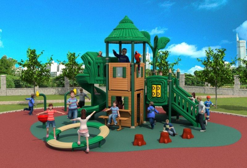 Kids Wood Outdoor Playground Equipment Children Slide HD17-006A