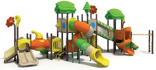 Tongyao Latest Outdoor Children Playground Plastic Equipment Slide