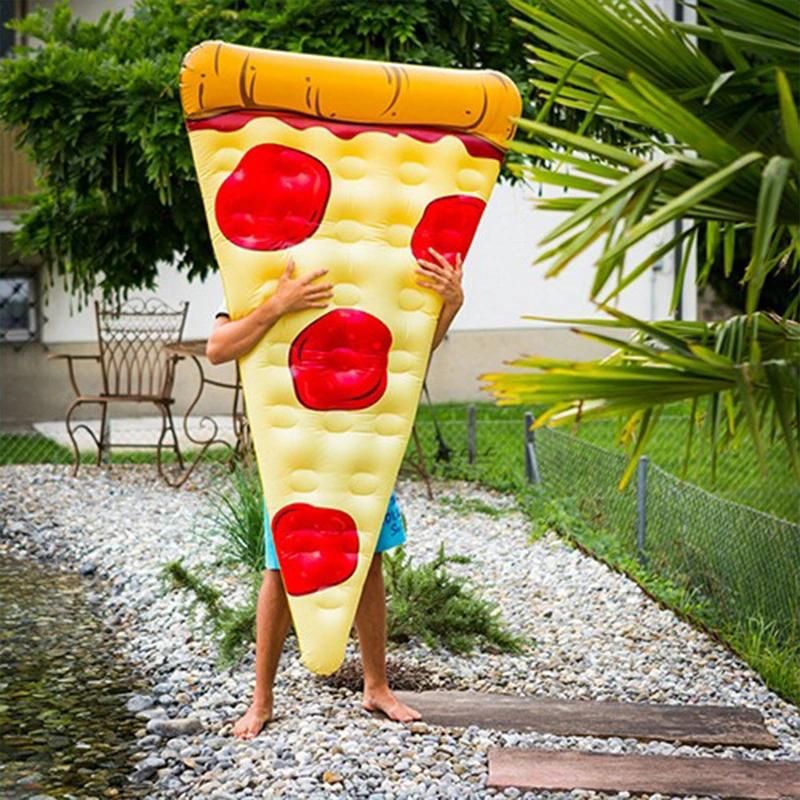 PVC Raft Floating Inflatable Slice Pizza Shape Swimming Pool Float for Adult