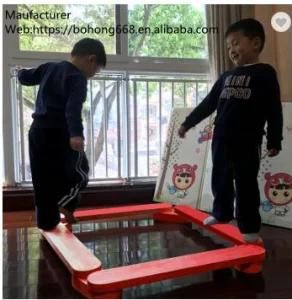 Kids Christmas Gift Balance Stepping Toys Wooden Toddler Balance Beam