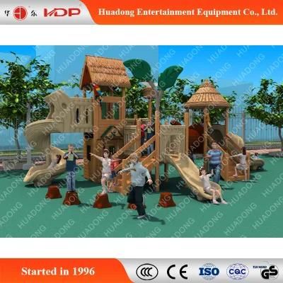 Popular Wooden Children Outdoor Play Slides (HD-MZ027)