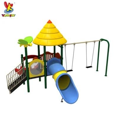 Children Plastic Swing and Slide for Sale Outdoor Garden Playground