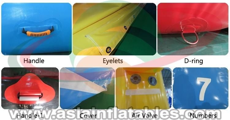 Commercial Outdoor Games Inflatable Water Fun Park on Beach