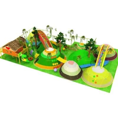Kids Outdoor Amusement Park Rope Net Climbing Adventure Playground Equipment