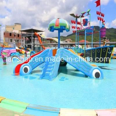 Water Park Small Pool Fiberglass Octopus Water Slide for Children