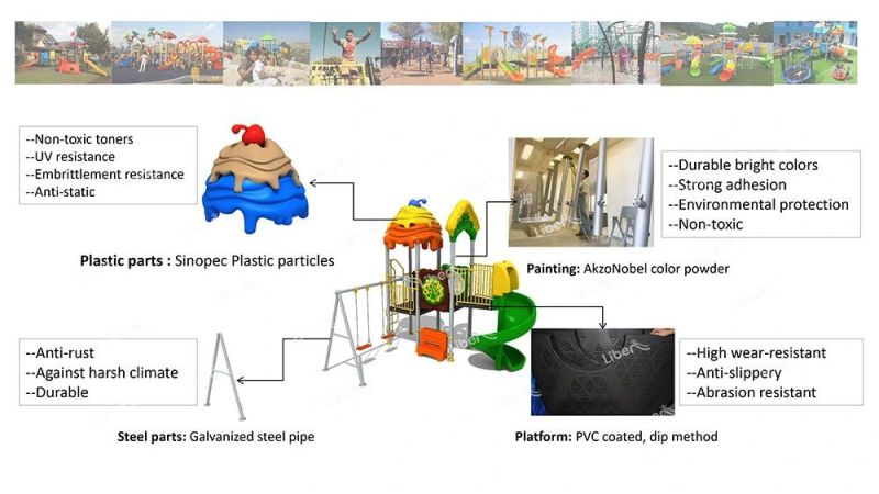 Customized Kids Outdoor Playground Equipment for Amusement Park