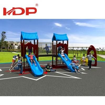 Garden Plastic Outdoor Playground with Slide and Swing
