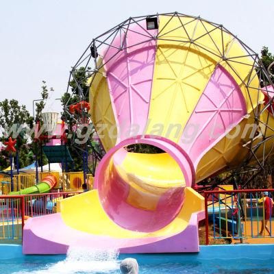 Small Trumpet Water Slide with Skin Raft
