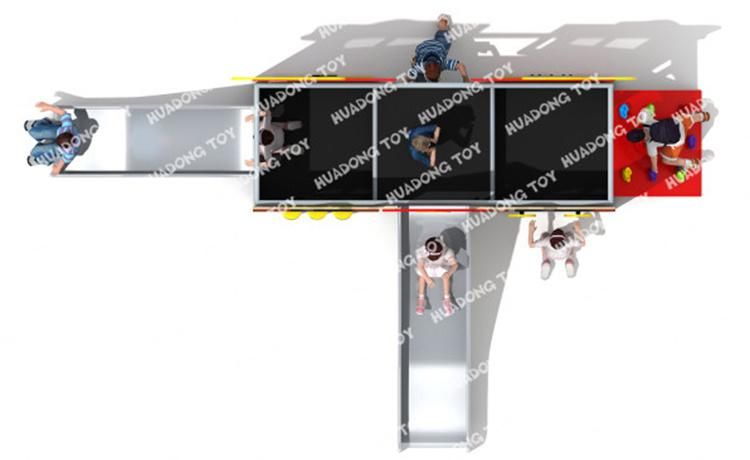 New Style Kid School Popular Outdoor Playground Plastic Slide