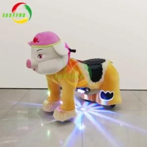 Amusement Mall Used Chinese Electricity Kids Games Plush Walking Animal Rides on Toy
