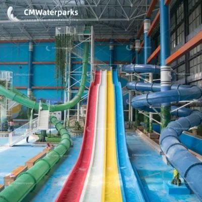 Commerical Water Park Fiberglass Water Slide Combination Slide for Adults Outdoor