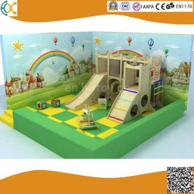 Customized Wooden Indoor Playground Children Inside Wood Playhouse Castle