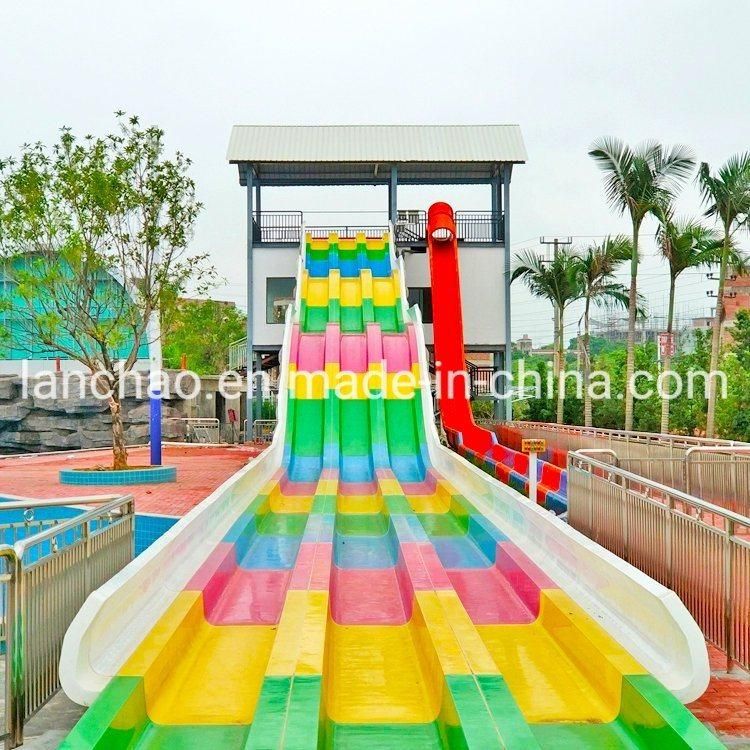 Fiberglass Rainbow Water Park Rides Water Slides for Sale