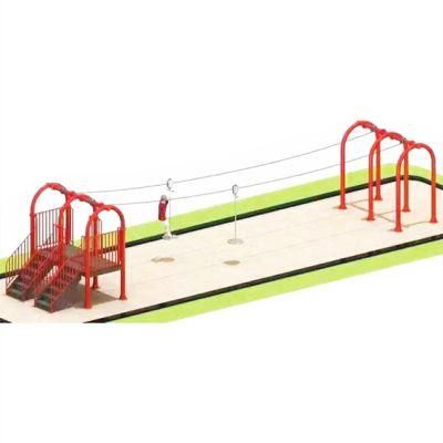 Kids Outdoor Playground Climbing Frame Equipment Amusement Park Zipline