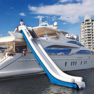 Commercial Popular Blue Inflatable Yacht Slide for Sea