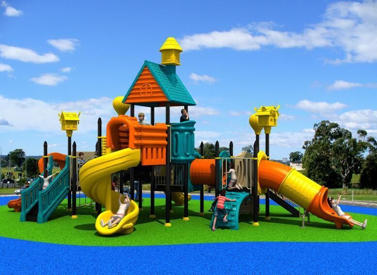 Large Colorful Outdoor Slide Children Playground Set