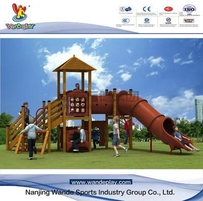 Wandeplay Theme Amusement Park Children Outdoor Playground Equipment with Wooden Structure with Wd-TM134