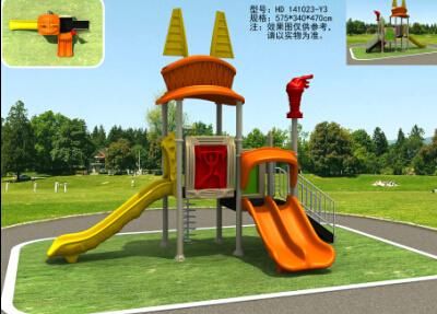 Outdoor Newest Sportscollection Kids Park Playground Slide (HD141023-Y3)