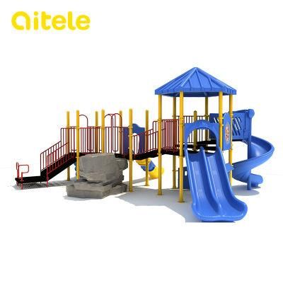 New Style Outdoor Playground Equipment with Plastic Stone